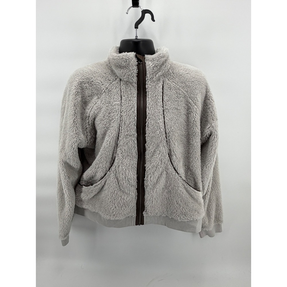 KÜHL Avina Flight Jacket Womens XL Stone 4482 NWT High Pile‎ Fleece Faux Leather